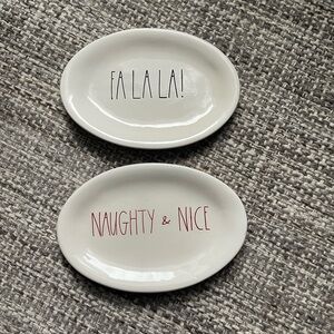 Rae Dunn holiday‎ set plates Christmas dishes dinner decor kitchen home ceramic